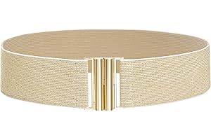 Glamorstar Wide Stretchy Waist Belt for Women Elastic Belt for Dresses