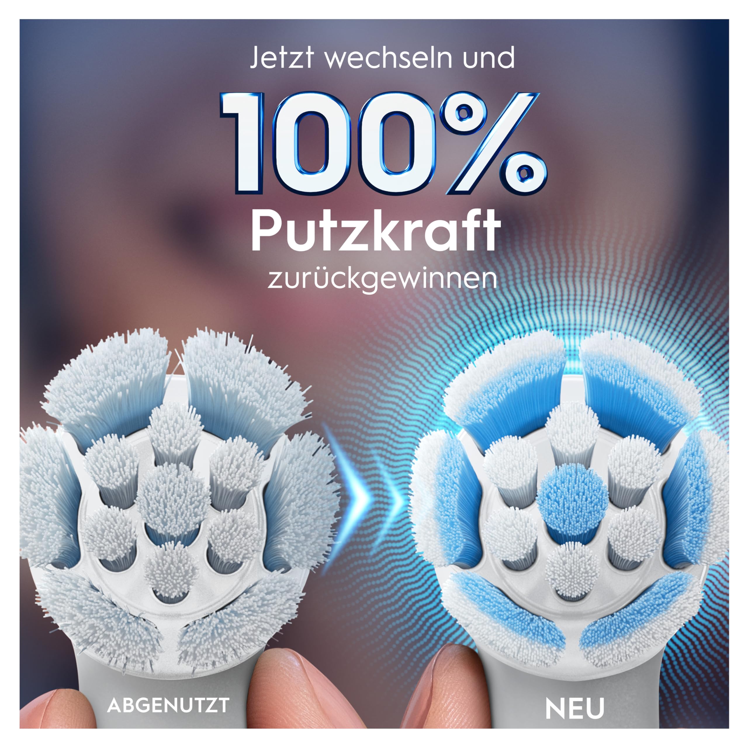 Oral-B iO Sanfte Reinigung Aufsteckbürsten — ORIGINAL Zahnbürstenaufsatz für Elektrische Oral-B iO Zahnbürsten — Ersatzbürsten, Bürstenköpfe für empfindliches Zahnfleisch & Zähne — Weiß, 8 Stück 6