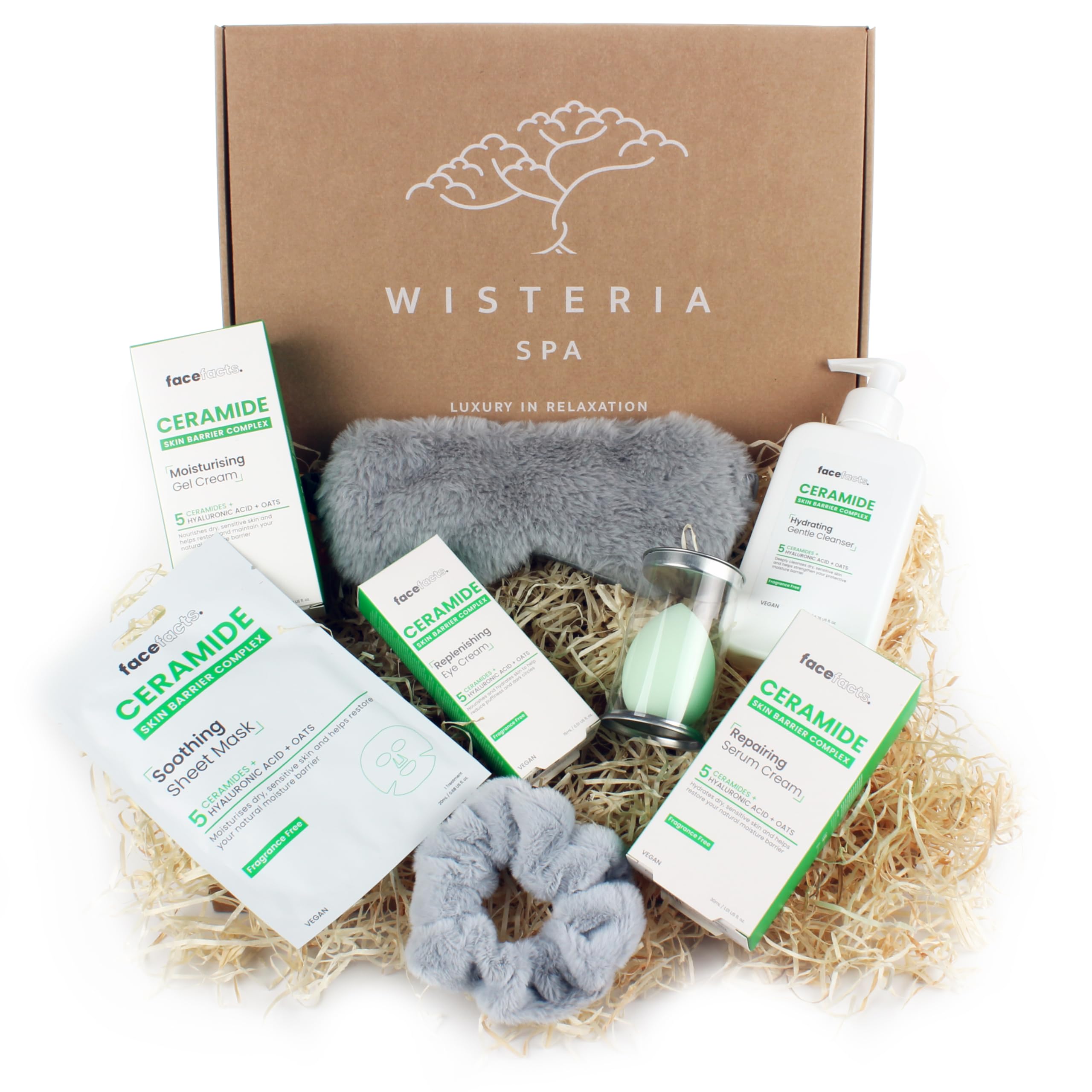 Wisteria Spa Advanced Ceramide Strengthening - Pamper Hamper Gift Set For Women