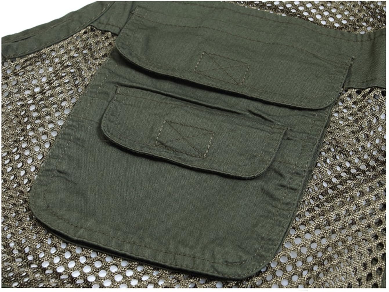 Kedera Men's Mesh Fishing Vest Photography Work Multi-Pockets Outdoors Journalist's Vest Jacket: Clothing