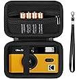 Supmay Hard Travel Case for Kodak F9/1 Shot/Ilford/Corex Reusable Ultra 35mm Film Camera, Protective Storage Carrying Case with Zipper Mesh Pocket for Battery, Film, USB Cable, Black