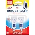 FAULTLESS Hot Iron Cleaner, Non-Toxic Steam Iron Cleaner, Removes Melted Fabrics, Glue, Hard Water, Lime Deposits & Starch -