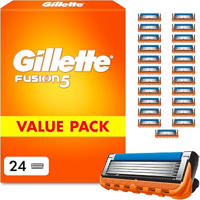 Lames de Rasoir Homme Fusion 5, Pack de 24