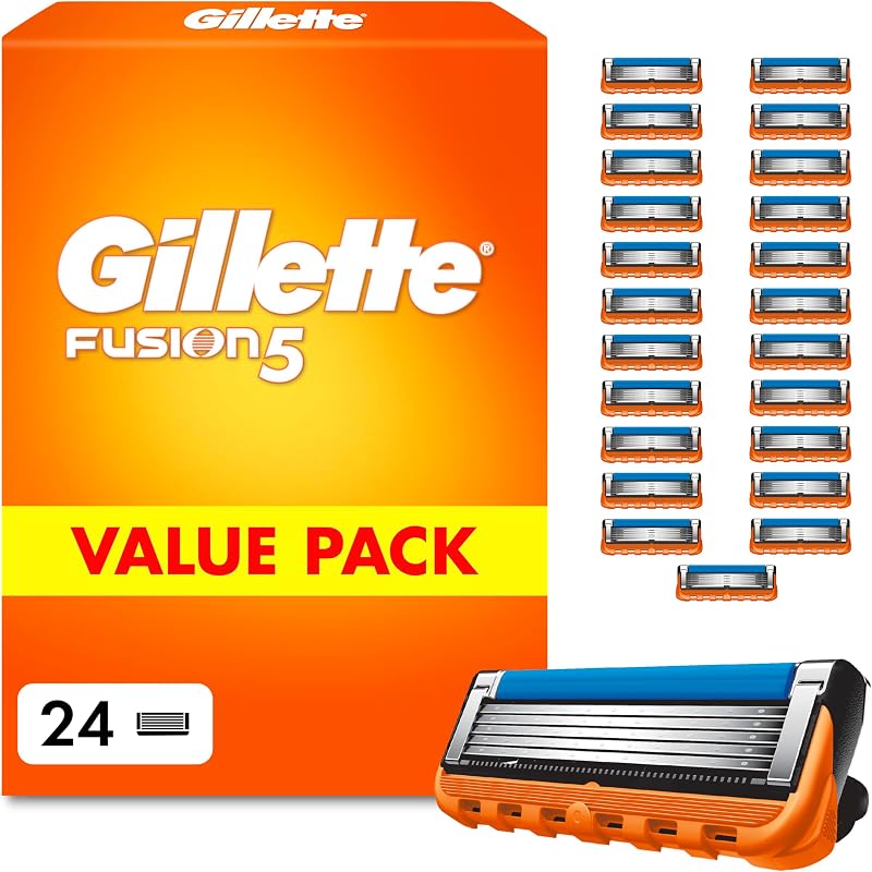 Lames de Rasoir Homme Fusion 5, Pack de 24
