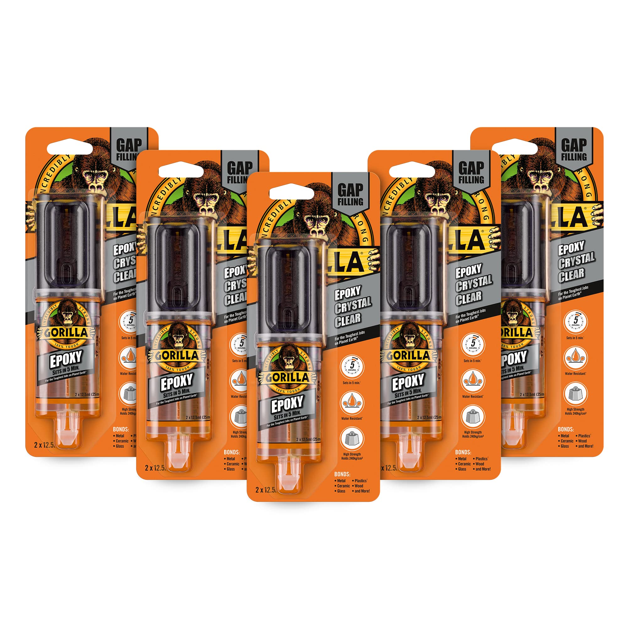 Gorilla Epoxy 25ml (5 Pack)