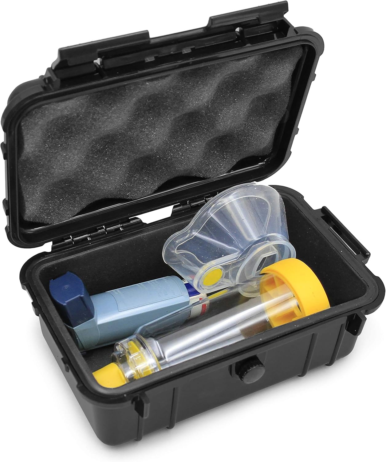 Casematix Asthma Inhaler Case Fits Inhaler Spacer for Adults or Kids, Inhaler Asthma and Mask with Airtight Seal for Medical Travel - Includes CASE ONLY: Health & Personal Care