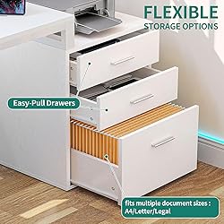 YITAHOME L Shaped Desk with 3 Drawers, 65" Corner