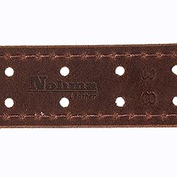 Men’s Classic Leather Belt, Double Prong Retro
