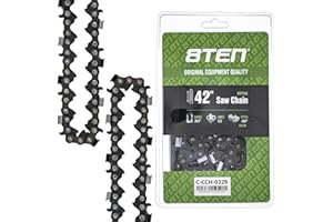 8TEN Ripping Chainsaw Chain 42 Inch .063 .404 122DL for Stihl 051 075 076 088 MS880 (1 Pack)