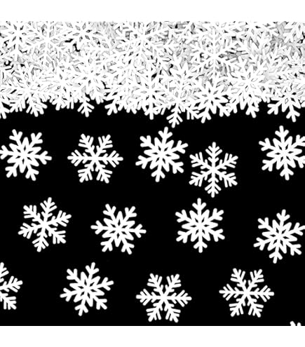 1500 Stück Silberne Schneeflocken-Konfetti – Winter- & Weihnachtsdeko Für Tisch, Party & DIY (11–20 Mm, Papier)