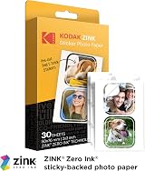 Kodak 2x3 inch Premium Zink Pre-Cut Sticker Photo Paper 30 Sheets view 2