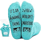 HAPPYPOP Gifts for Anime Lovers - Anime Themed Socks for Teen Girls Women
