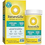 Renew Life Adult Probiotic - Ultimate Flora Ultimate Care Probiotic Supplement - Gluten, Dairy & Soy Free - 100 Billion CFU -