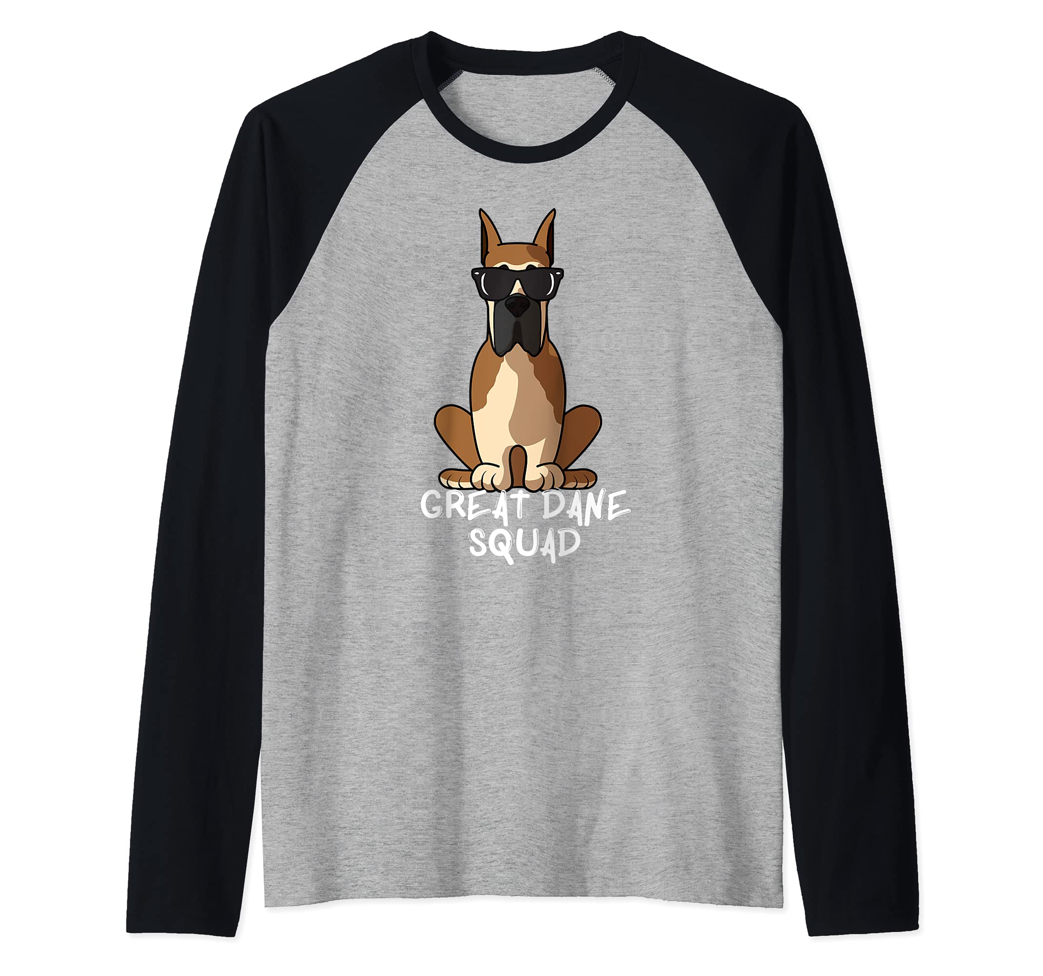 Cool Great Dane Squad Dog Mom Dog Dad Raglan Baseball Tee