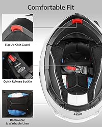 YEMA Modular Motorcycle Helmets, DOT Approved Full