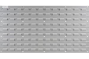 KLETON - Metal Louvered Panel Bin Support Rack, 32 Bins, 36" W x 1/8" D x 19" H Each
