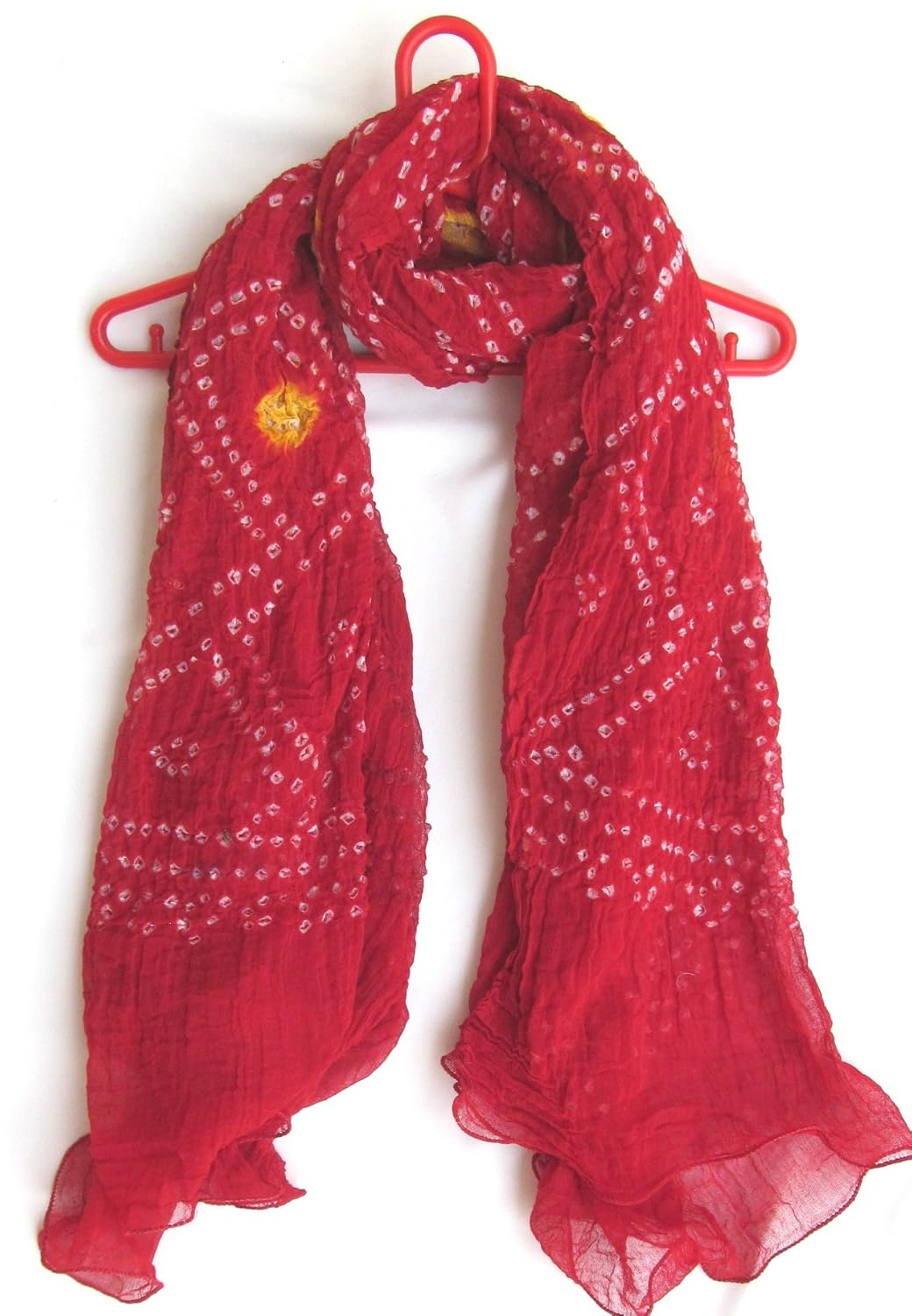 cubic earth global women's cotton dupatta (red_large)