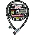 Trimax Trimaflex Integrated Keyed Cable Lock 6' L X 25Mm TQ2572, Card Packaging, Black
