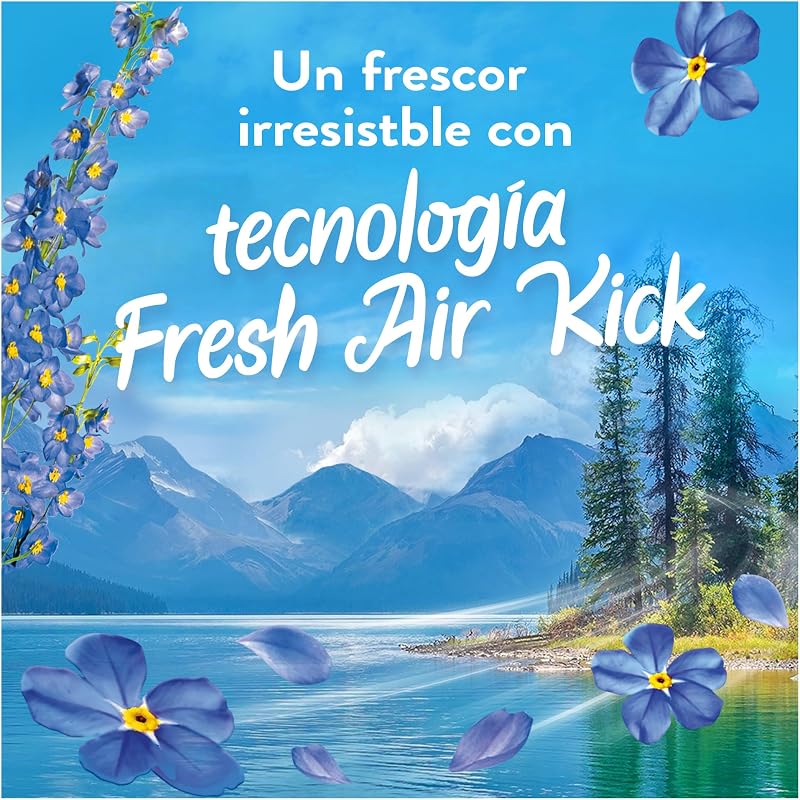 Amaciador de ar fresco para roupa Frescura alpina 76 lavagem, 1,064L, frescura resistente à secagem em ambientes húmidos ou sol intenso