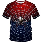 Blissboy Funny Spider T-Shirt Novelty Short Sleeve Crewneck Shirt