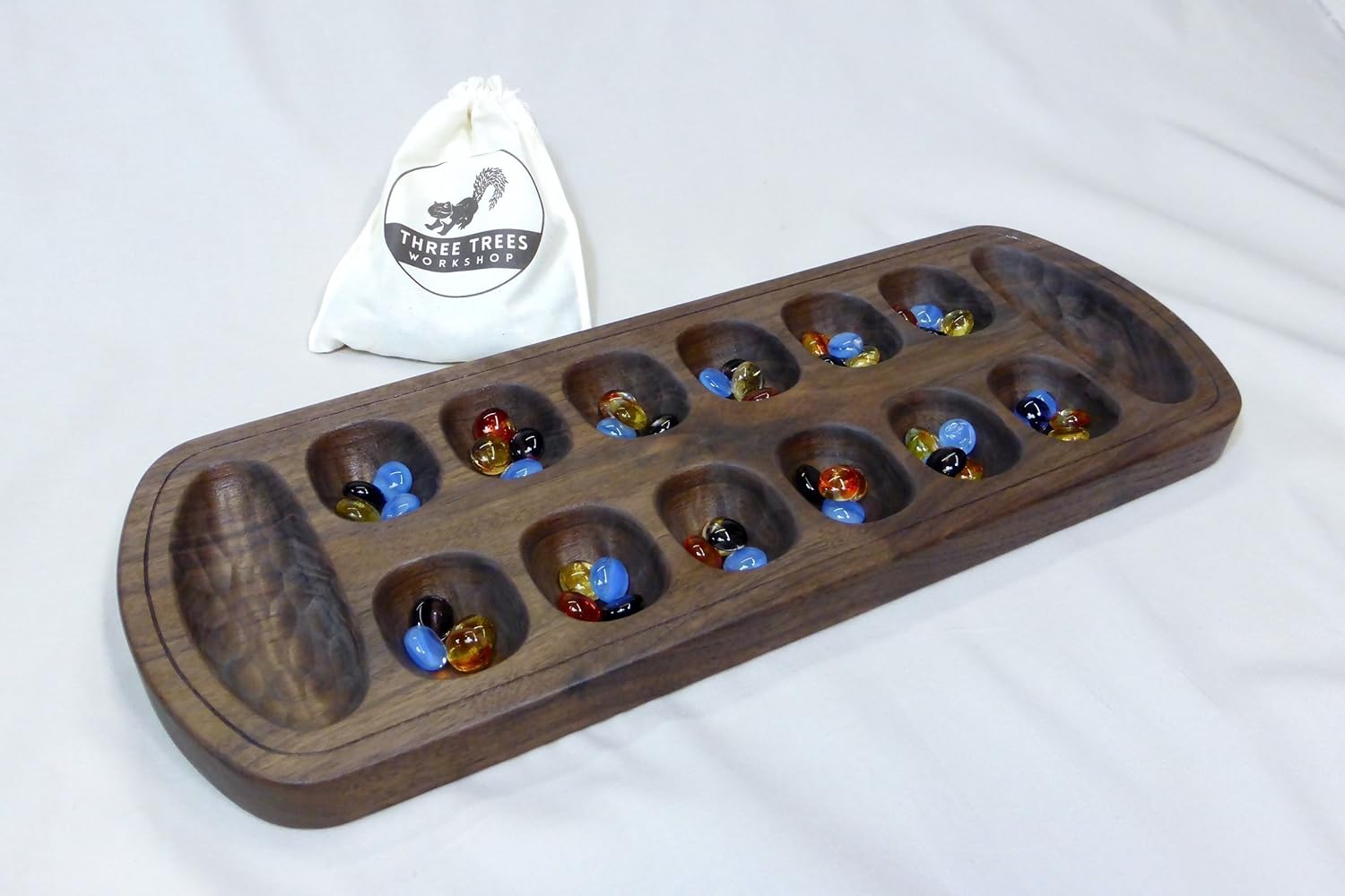 Amazon Com Wooden Mancala Board Handmade