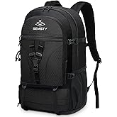 SEMSTY 40L/50L Expandable Hiking Backpack for Men and Women, Travel Camping Backpack Flight Approved