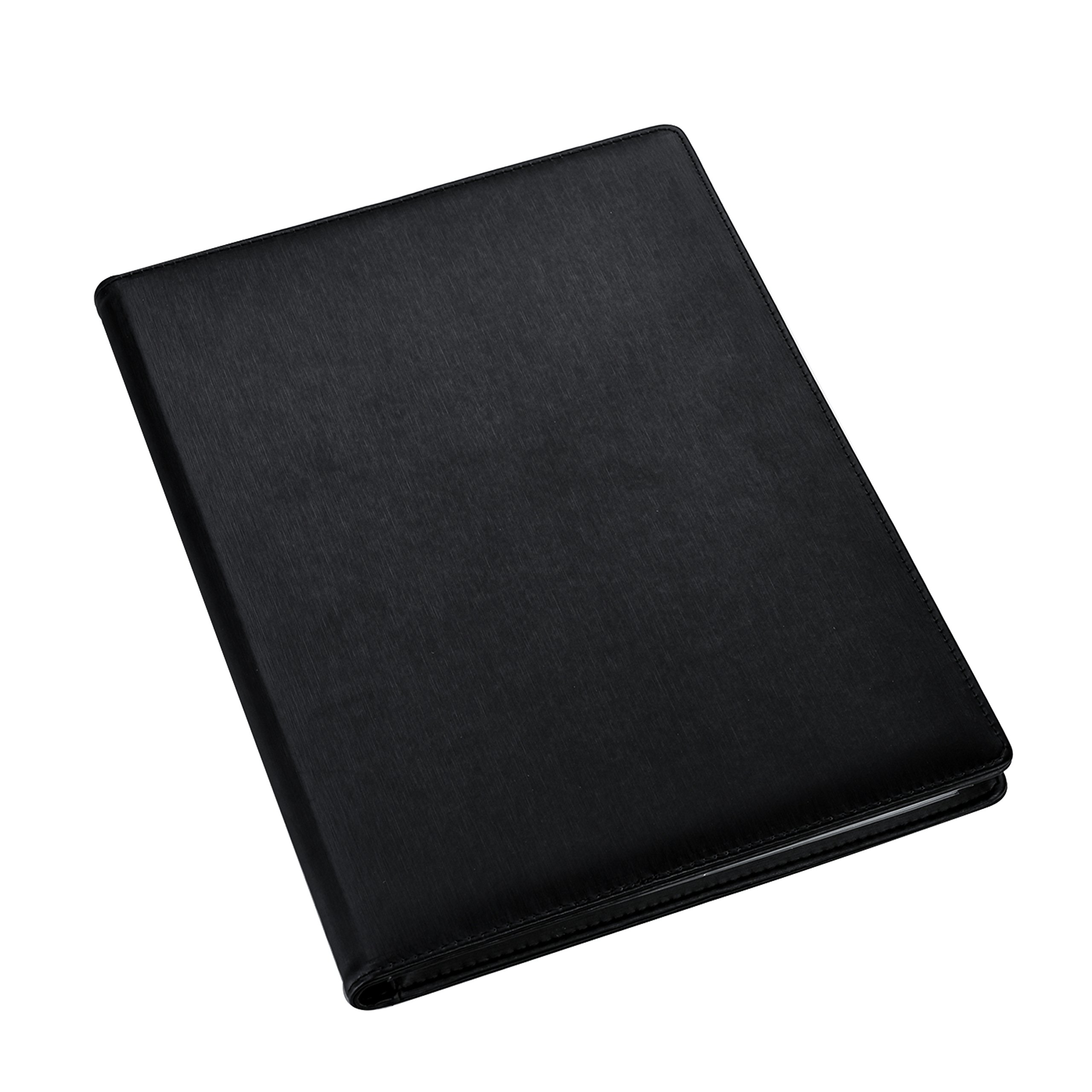 A4 Presentation Display Book - Black File Folder with 24 Pockets, 48/Sides - Storage Case Portfolio Folder with Plastic Sleeves - Poly by Arpan (A4-24 Pockets/ 48 Sides)