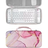 GEEKRIA Tenkeyless Keyboard Case, Hard Shell Travel Carrying Bag for TKL 80% Compact 87 Key Computer Mechanical Gaming Portable Keyboard, Compatible with Logitech G713, G715