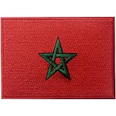 Morocco Flag Embroidered Patch Moroccan Iron On Sew On National Emblem