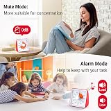 ThermoPro TM021 Visual Timer 60-Minute Countdown Large Dial Silent Alarm view 6