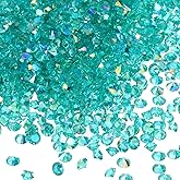 M METERXITY 14000 Pack Wedding Table Scatter Confetti Crystals Acrylic Diamond Vase Filler Gems Apply to Table/Centerpiece/Decor/Bridal (3mm Teal AB)