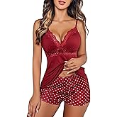 Avidlove Womens Sleepwear Lace Pajamas Cami PJS Set Pajama Set for Women