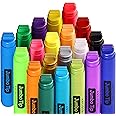 ARTISTRO 20 Poster Markers Jumbo Markers Set Acrylic Markers with 15mm Wide Jumbo Tip for Murals Tagging Posters - Large Markers for Rock Wood Plastic Leather Metal Fabric Ceramic