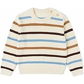 Curipeer Baby Boys' Girls' Cable Knit Sweater Long Sleeve Solid Pullover Toddler Crew Neck Fall