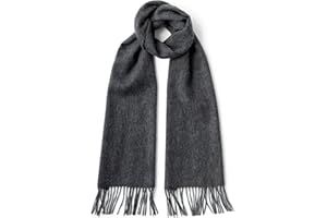 Fishers Finery Men's 100% Pure Cashmere Winter Scarf; 2-Ply Ultra Plush