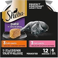 Sheba Perfect Portions Paté Wet Cat Food Tray Variety Packs
