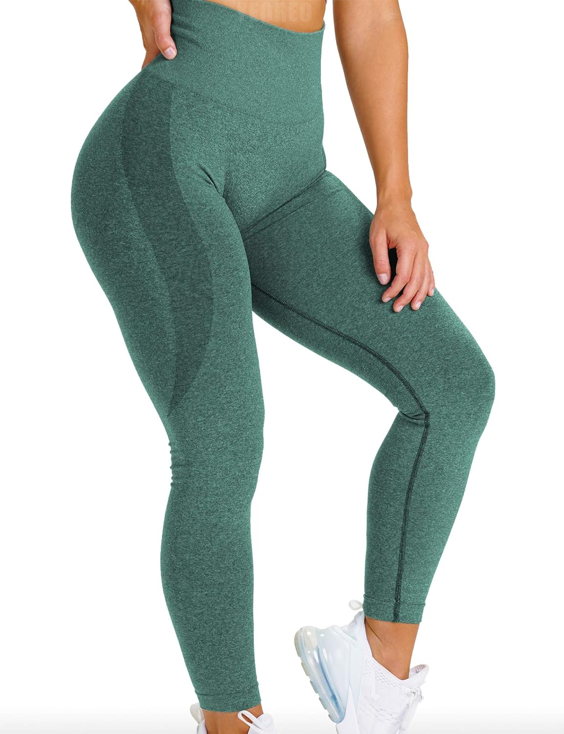 Yeoreo Women High Waist Workout Gym Smile Contour Seamless Leggings Yoga Pants Tights
