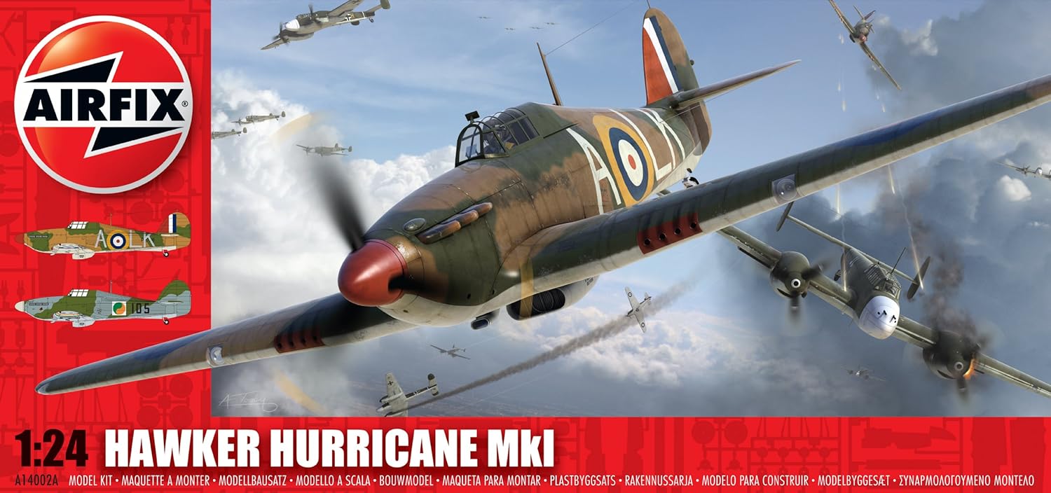 Airfix A14002A Hawker Hurricane Mk1 124 Scale Series 14 Plastic Model