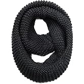 Warm Scarf for Winter Women & Men, Knit Wool Loop Infinity Scarves Thick & Chunky Neck Warmer For Cold Weather U-SY-WS7