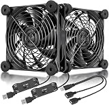 upHere 120mm USB Fan 5V 3-Speed PC Cooling for Xbox PlayStation TV Box N12U04 view 1