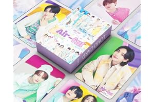 Funwaretech Stray Kids JAPAN SEASON’S GREETINGS 2024 Air-ful Photocards 55Pcs Stray Kids Lomo Card Set SKZ's Fans Gift Kpop Merchandise for Fans Stay Boys Girls