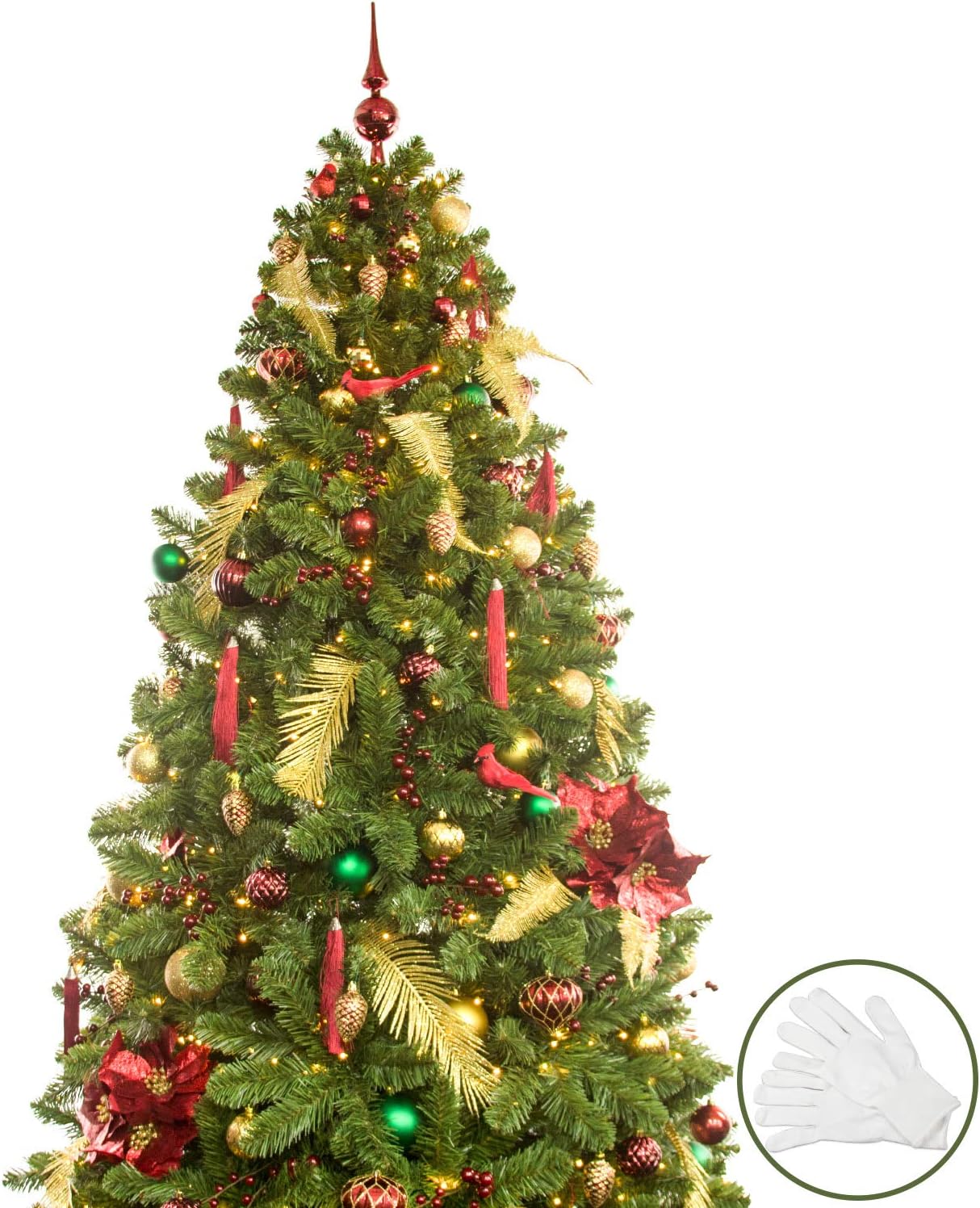 Busybee 7ft Artificial Christmas Tree With 360 Leds Lights And