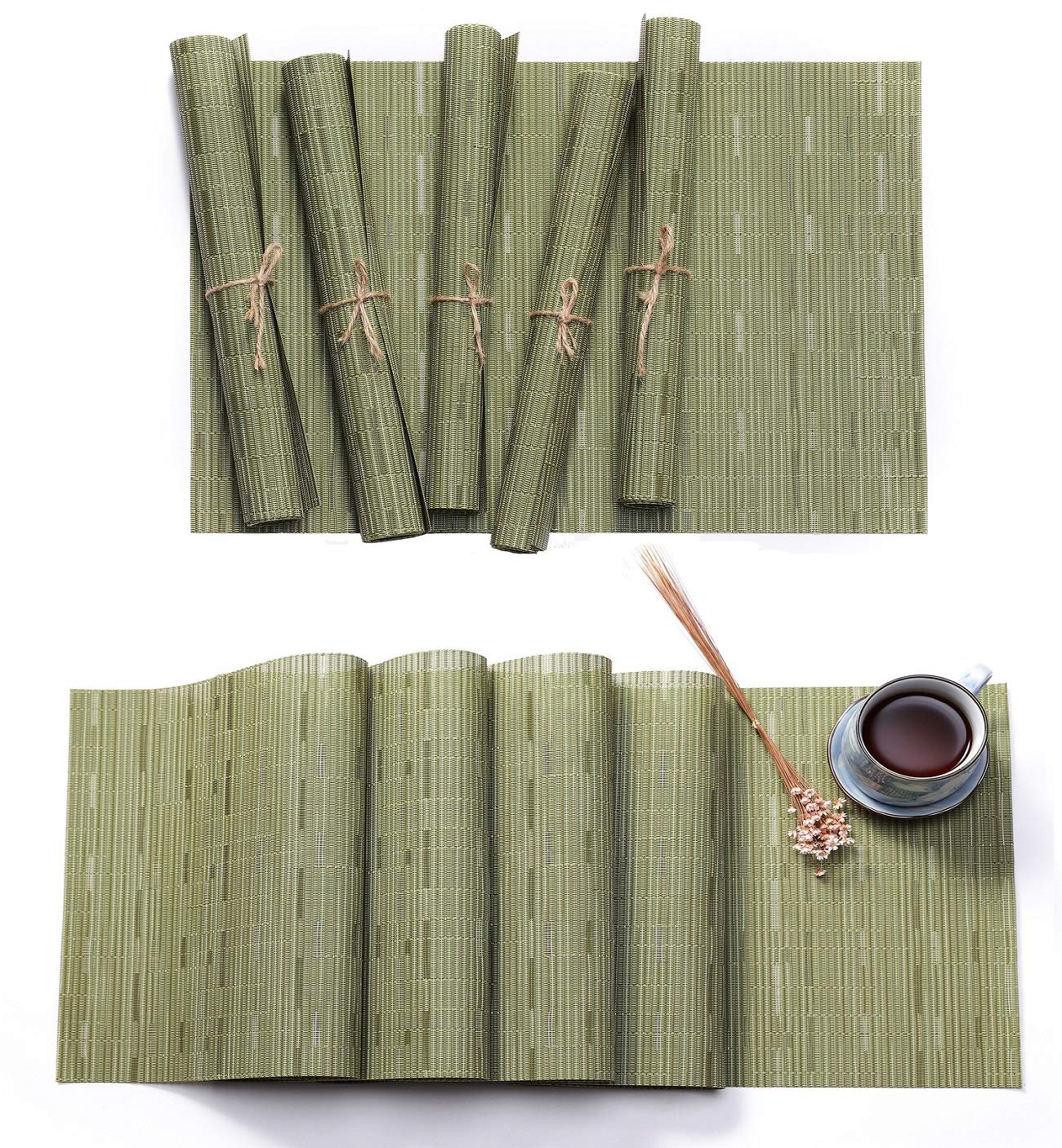 Best green table runner and placemats Your Kitchen