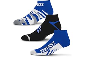 For Bare Feet NCAA unisex-adult Camo Boom 3 Pack Ankle Sock