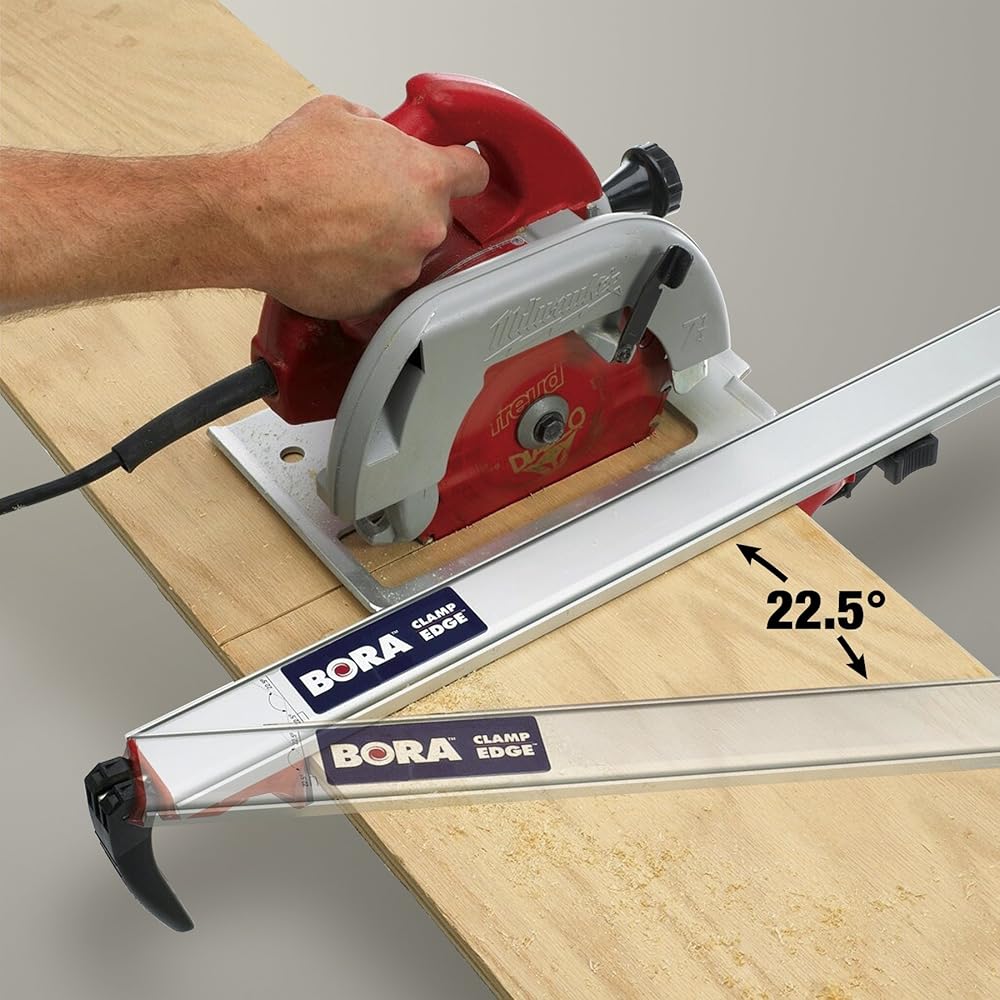 Bora 540903 3 Piece Clamp Edge Power Tool Guide Set; Straight Edge for