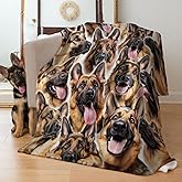 CHMKMF German Shepherd Dog Blanket for Women Men, German Shepherd Gifts for Dogs Lover 50"X60"