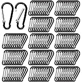 TANEMUDO 600 Pcs 2" Spring Snap Hooks in Bulk Aluminum Alloy Clip Keychain Small Spring Hook Snap for Hanging Camping Traveling Fishing Outdoor