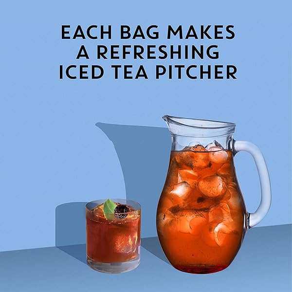TAZO ICED BLUSHBERRY BLACK TEA FILTERBAGS, 6 COUNT (PACKAGING MAY VARY)