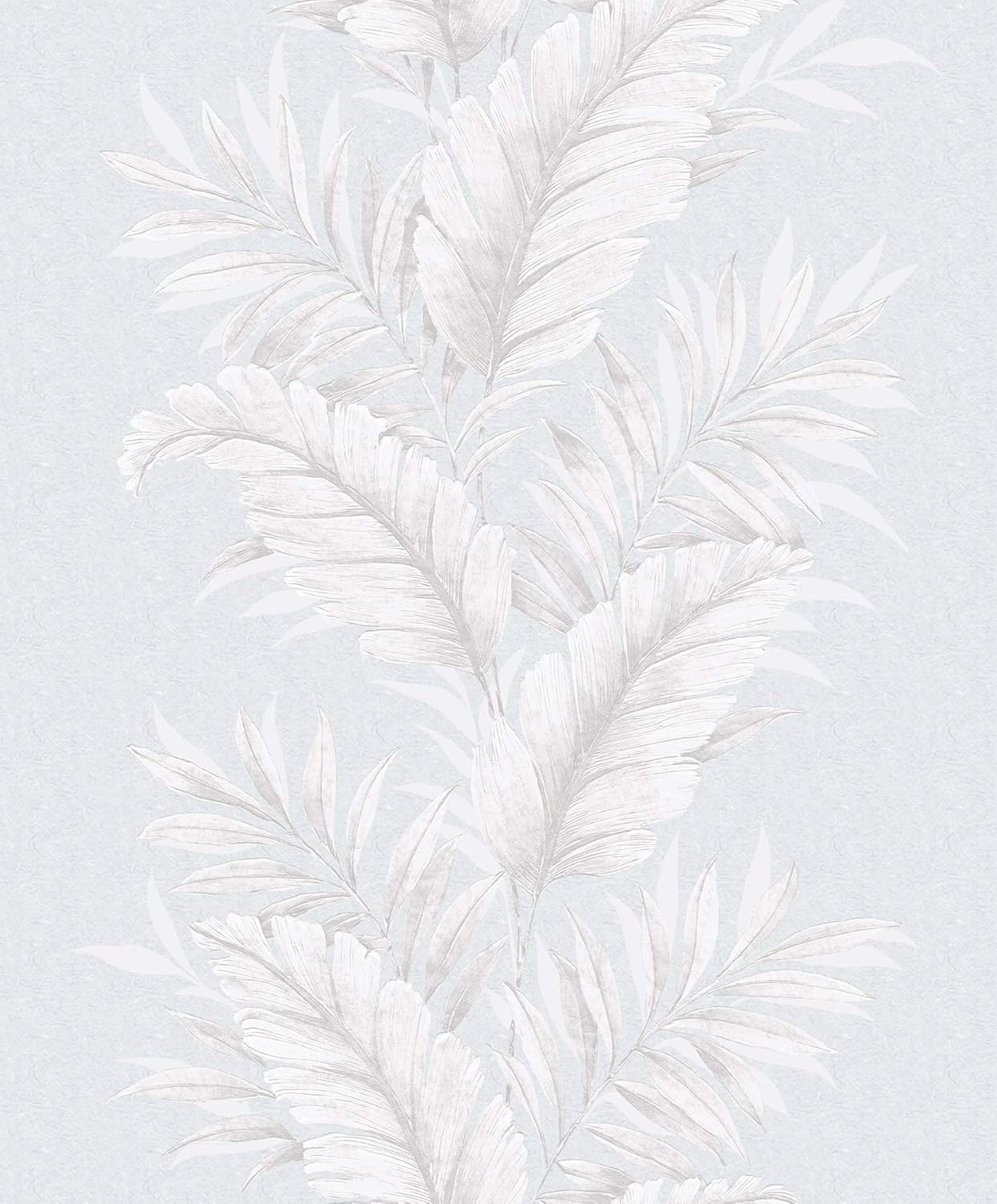 Galerie G67646 Palazzo Tropical Leaf Design Wallpaper, Lilac/ Silver, 10m x 53cm