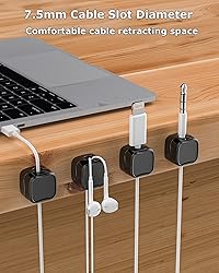 Magnetic Cable Clips, Adjustable Cord Holder